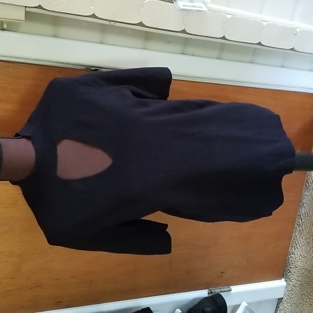 Black sweater blouse